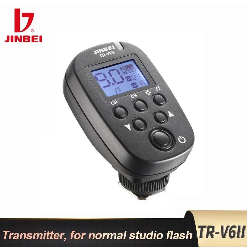 JINBEI TR-Q7II TR-V6II 2.4G Wireless Trigger Transmitter Speedlite Flash Remote Controller for Canon Nikon Sony Olympus Fuji TR-V6II