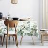 Spring Green Eucalyptus Leaf Rectangle Waterproof Tablecloth Party Decor Reusable Kitchen Dining Tablecloth Wedding Decorations