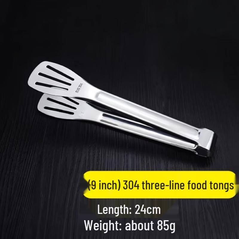 304 Stainless Steel Kitchen Food Tongs
