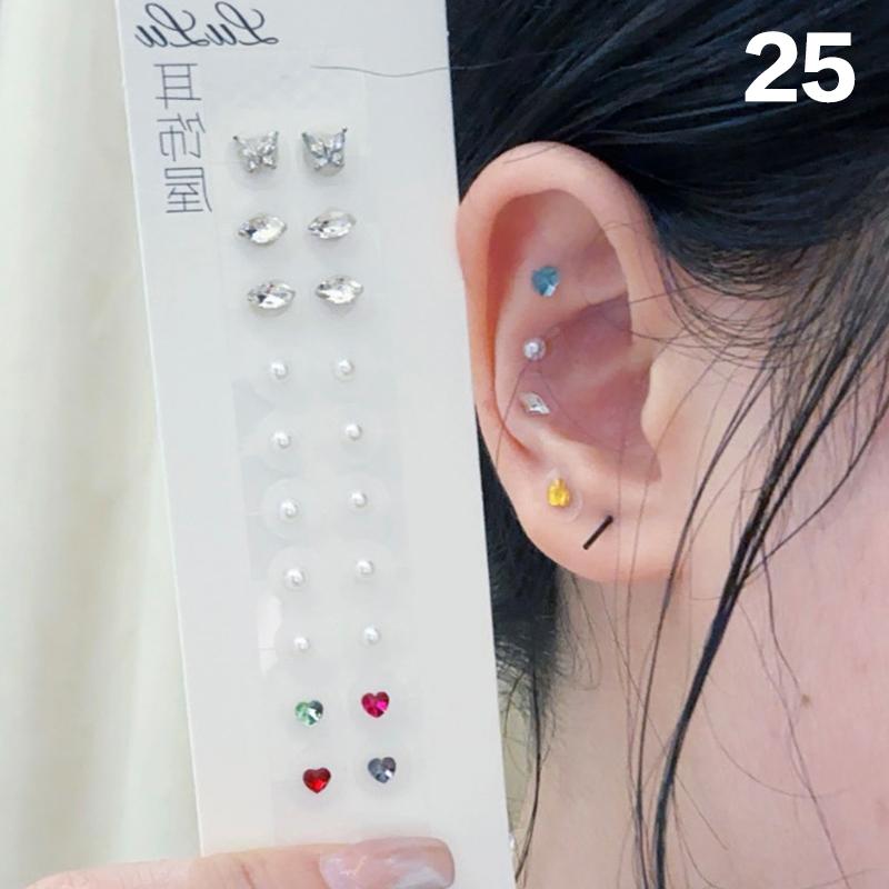 

Бантик Разноцветные Жемчужины Наклейки на Точки Уха Стики для Акупрессуры Уха Акупунктурные Аурикулярные Наклейки для Ушей Массаж