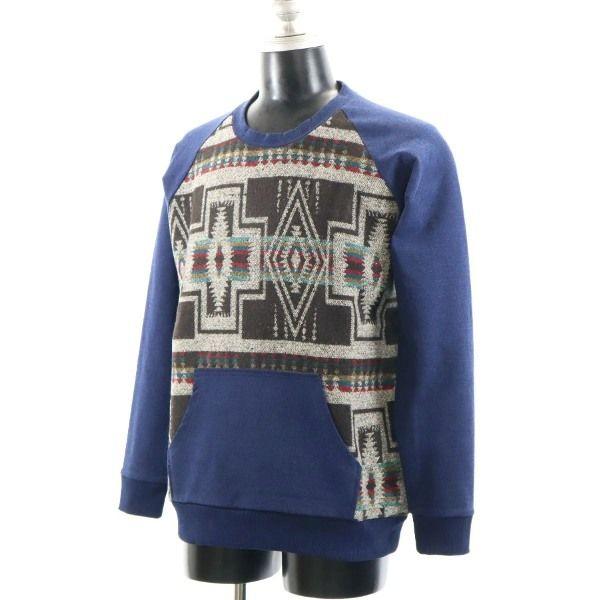 

Совершенно новый свитшот HB с длинным рукавом в богемном стиле, флисовый, цвета коренной индиго, мужской, б/у