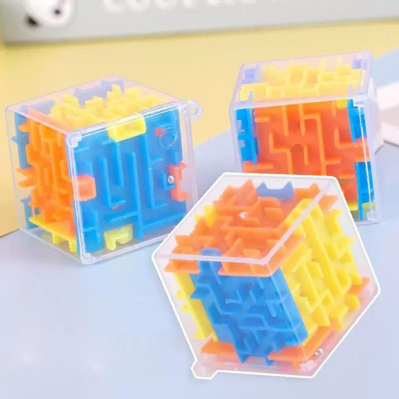 Stress Relieving Rubik'S Cube Maze Toy Rubik'S Cube 3D Ball Walking Maze Rotating Rubik'S Cube Six Sided Challenge