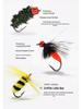 Meteorite Stone Micro Lure: Spinning Sunflower Seed Sequin Hook for Fly Fishing, Rigged for Mandarin Fish with White Stripes