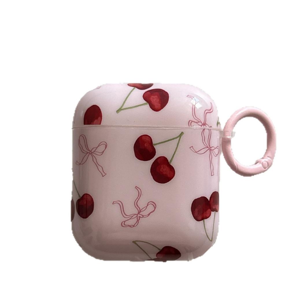 INS Foundation Cherry Bow Compatible with AirPods Pro 1 1 1 Pro 1 Pro 1 Bluetooth earphone case protective cover