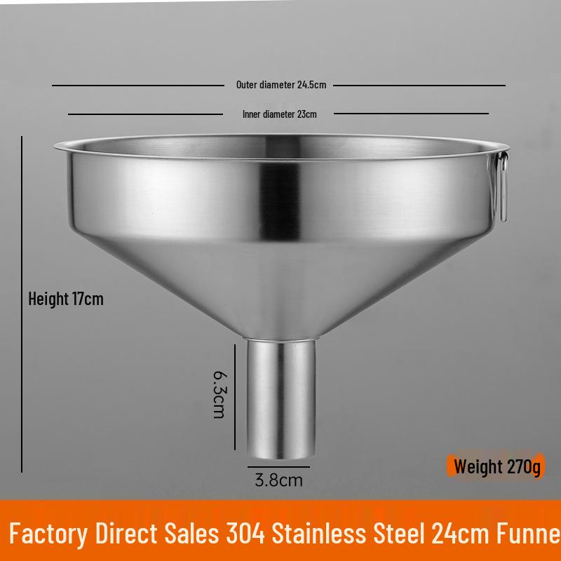 Heavy-Duty Stainless Steel Large Funnel for Industrial Fuel and Oil Press Machines
