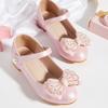 Collezione Inverno 2025: Tacchi Alti da Principessa per Bambina - Scarpe in Pelle con Fiocco per Bambini, alla Moda e Versatili