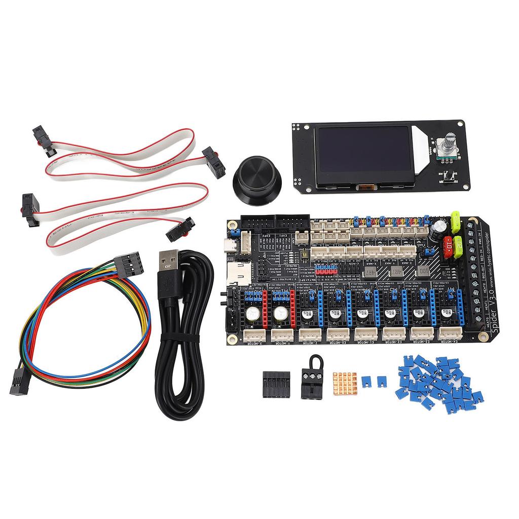 3D Printer Motherboard for Spider V3.0 8 TMC Drivers 8 PWM Fans Uart SPI 3D Printer Part Set for VORON 2.4 Switchwire 8