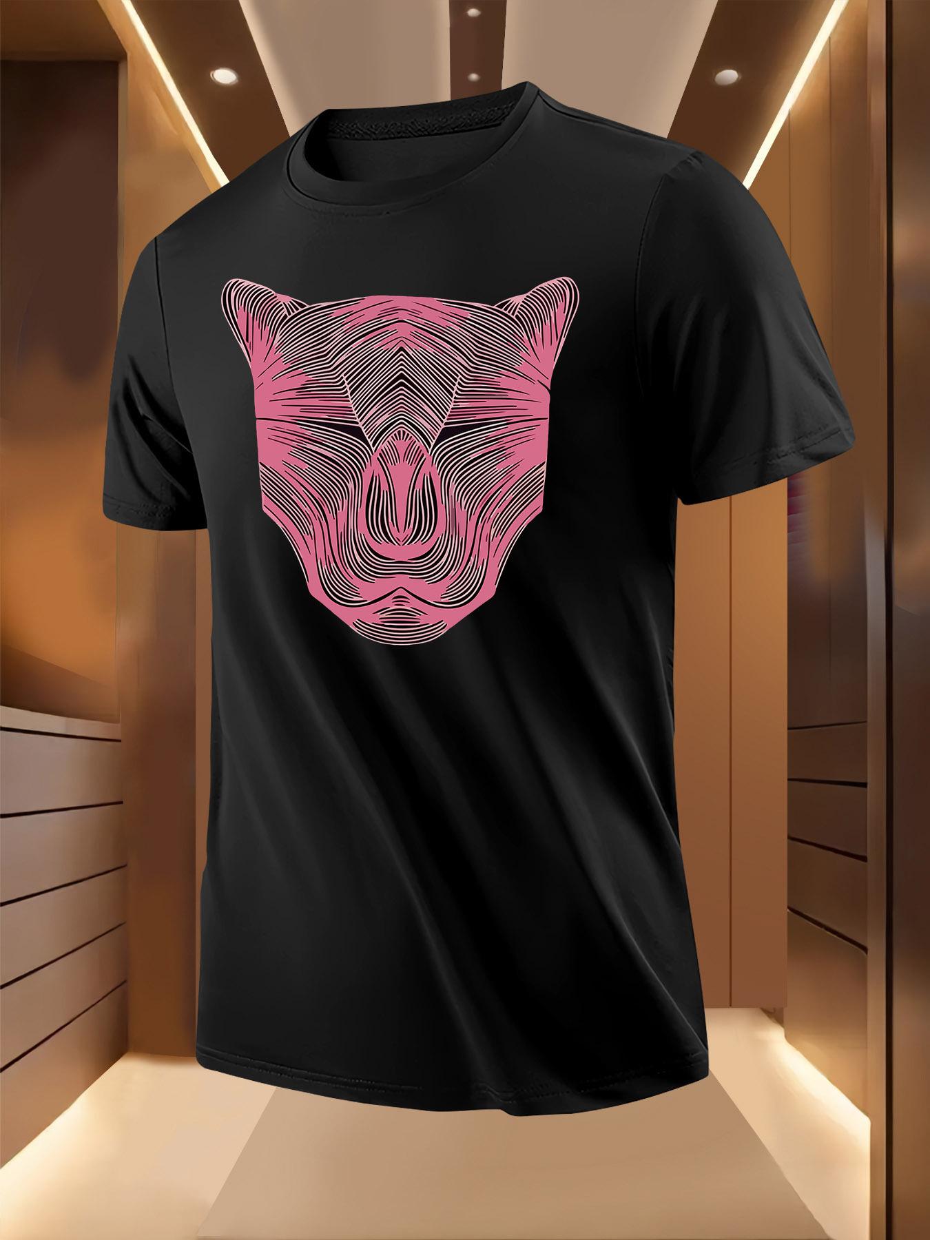 Rhinoceros Print Pattern Tshirt L