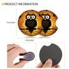 2PCS Halloween Eule Anti Slip Matte Auto Wasser Tasse Slot Auto Untersetzer Dekoration Innen Auto Styling