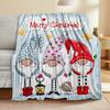 Cartoon Christmas digitalprinted polyester Bedroom velvet flannel cover blanket Fleece soft sofa cover blankets for beds