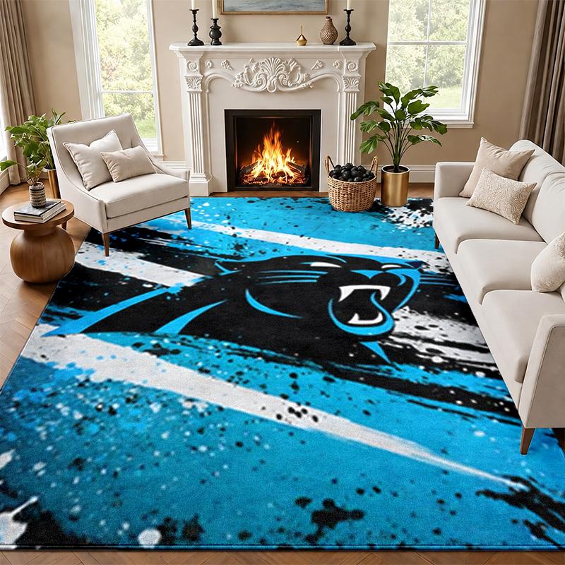 Carolina Panthers Carpet Door Mat for Living Room or Bedroom Protective Mat Under Chair Office Decoration Christmas Gift Birthday Present