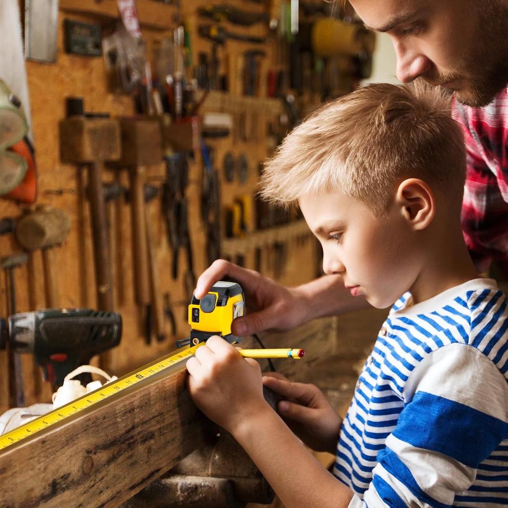 The Almighty Ruler 3-in-1 Laser Measuring Tape, 40/60m Digital Measuring, Laser Measuring Tool, Handheld Electronic Digital Tape Measure with LED