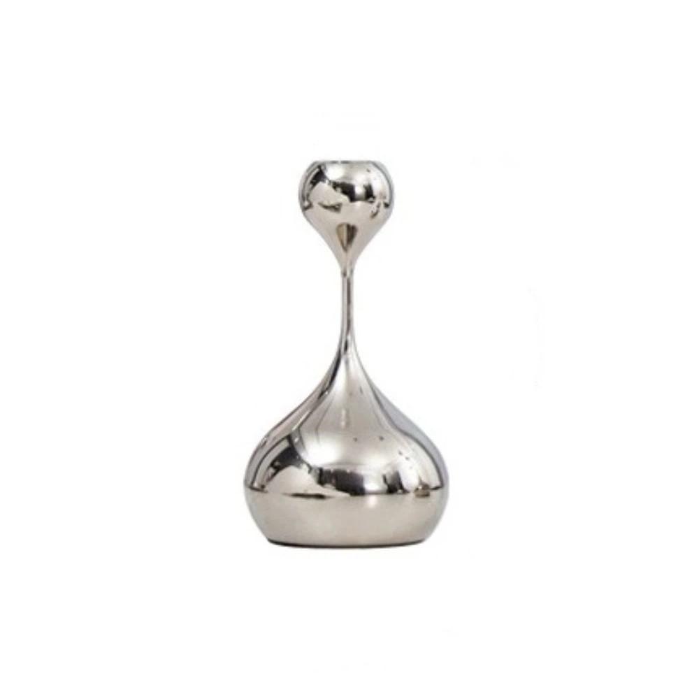 Luxury Metal Candlestick European Style Water Droplet Candlestick Candle Holder Table Centerpiece Style C