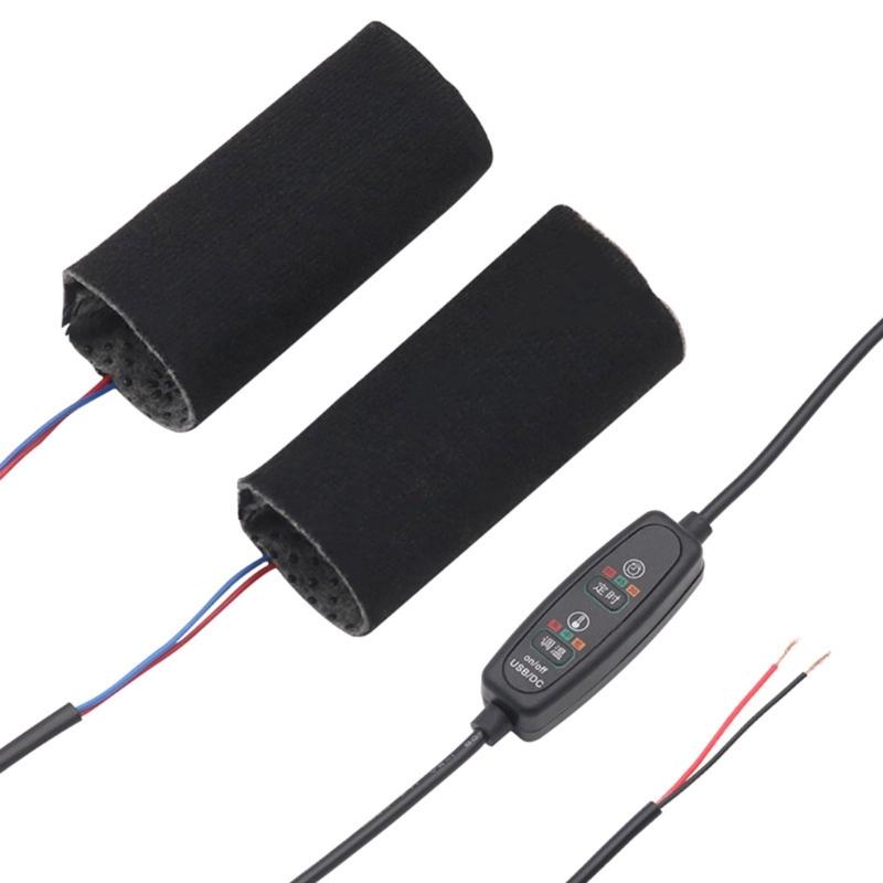 Anti Slip Grip Heated Hand Grips Suitable for Bikes Motorcycles ATVs with 3 Speed Adjustable Temperature Fast Heating ABS