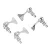 2R 2L Bass Guitar Tuning Peg Zinc Alloy 20:1 Gear Ratio Open 4 String Bass Machine Head Set