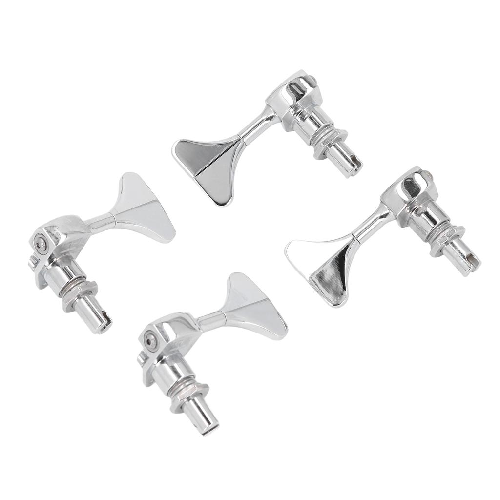 2R 2L Bass Guitar Tuning Peg Zinc Alloy 20:1 Gear Ratio Open 4 String Bass Machine Head Set
