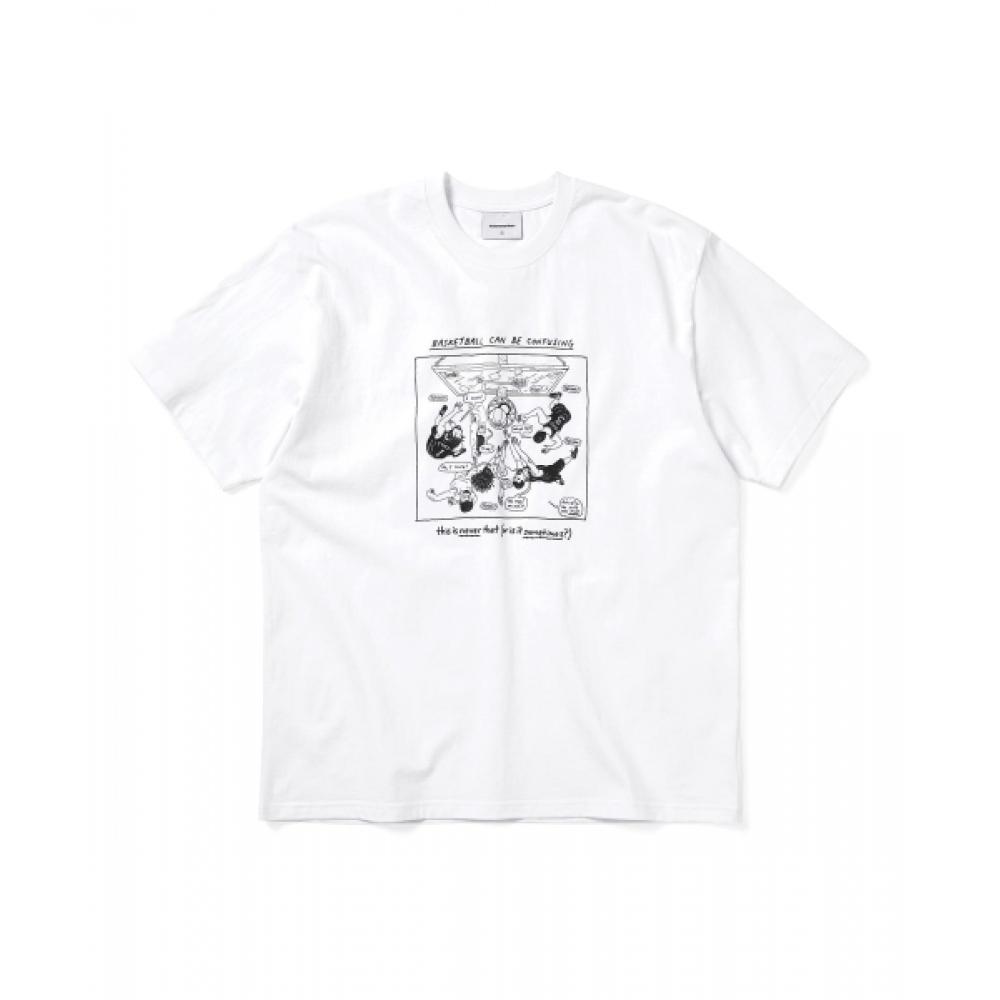 Thisisneverthat Confusing Basketball Tee White S