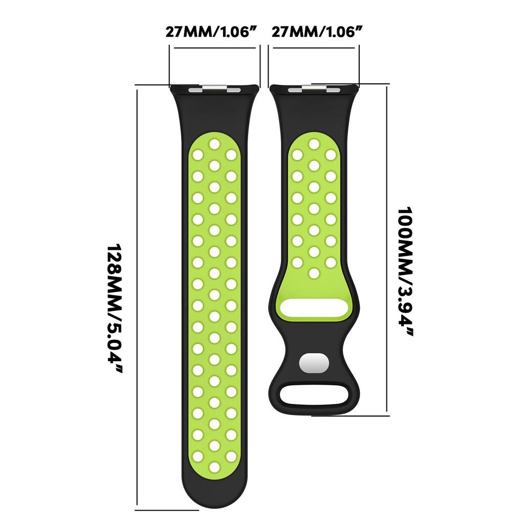 Měkký řemínek pro 8 žen mužů, měkký silikonový sportovní pásek náhradní řemínek