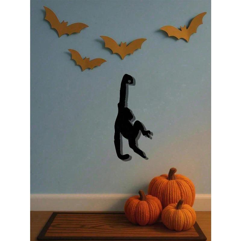 Adhesive Animal Wall Hooks Cute Monkey Cat Design Removable Waterproof Home Organization
