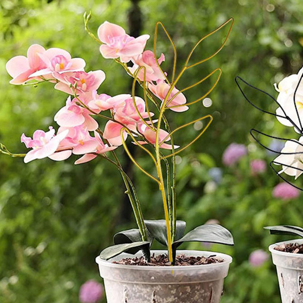 1pcs Leaf Shaped Iron Plant Trellis Plants Growth Supporting Frame for Supporting Vine Climbing Plants Garden Supplies