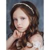 SWEETV HAIRBAND, Flower Girl Headpiece for Wedding, Communion, Birthday Party - Pearl Girls Headband with Rhinestones - Hair Accessories for Young