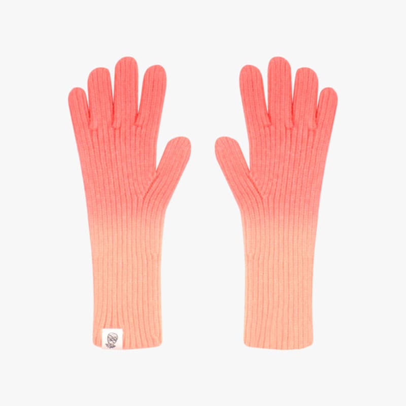 PINK PINEAPPLE GRADATION GLOVES_PINK