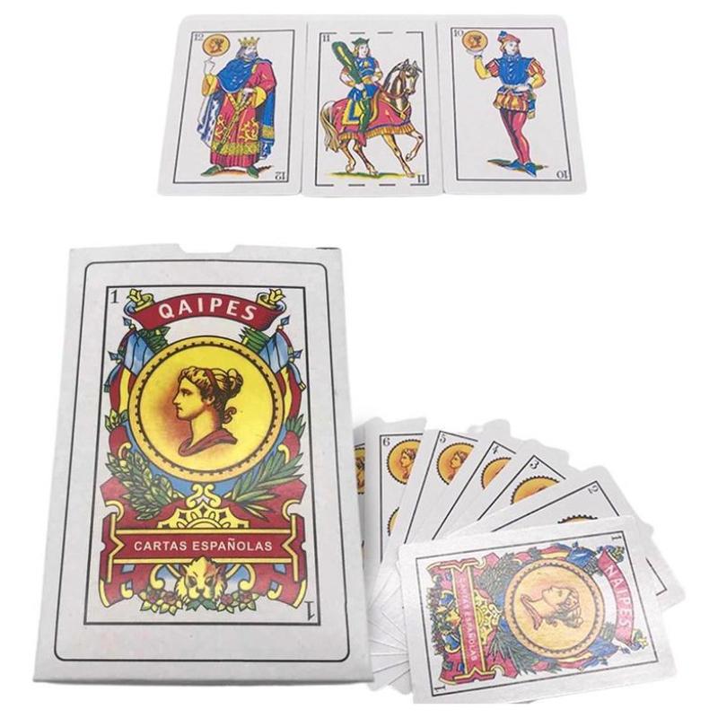 

Spanish Playing Cards 1 Set/50Pcs Party Poker Family Board Game Magic Poker Cards Portable Travel Entertainment Card Game Set