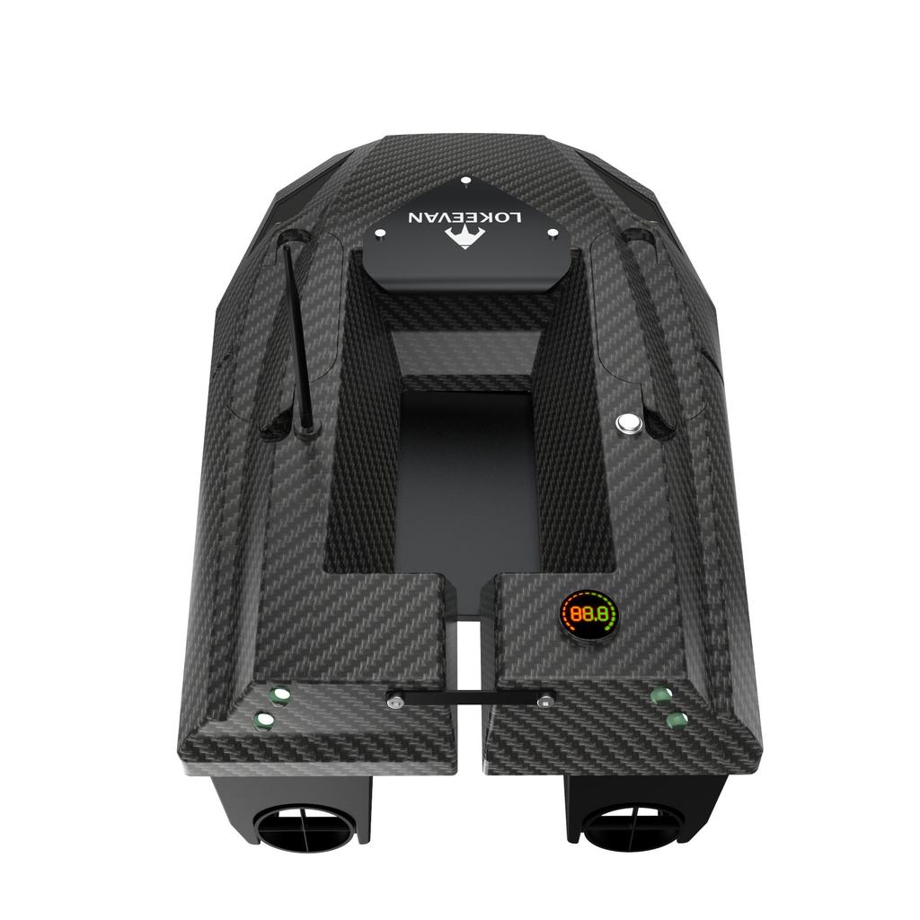 GPS Fishing Bait Boat LOKEEVAN D50B 590 Brushed Motor Dual 15600mAh Battery 2kg Load 500M Remote Control Night Light