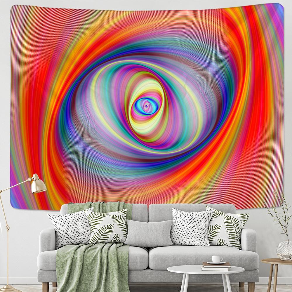 Психоделический водоворот гобелен настенный богемный хиппи абстрактный научная фантастика — фото 6