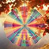 Vibrant Neon Wind Spinner Kinetic 2D Metal Garden Decor for Outdoor Yard Patio Party Decoration No Electricity Needed