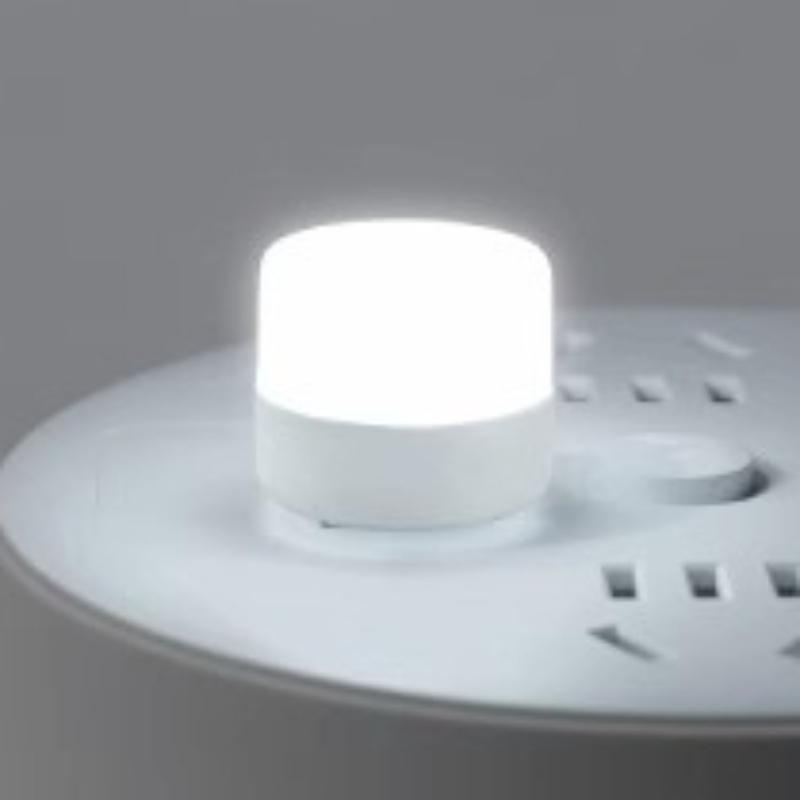 3PCS USB Portable LED Mini Night Light Small Round Lamp USB Lights By Night Ideal for Bedroom White Light белый