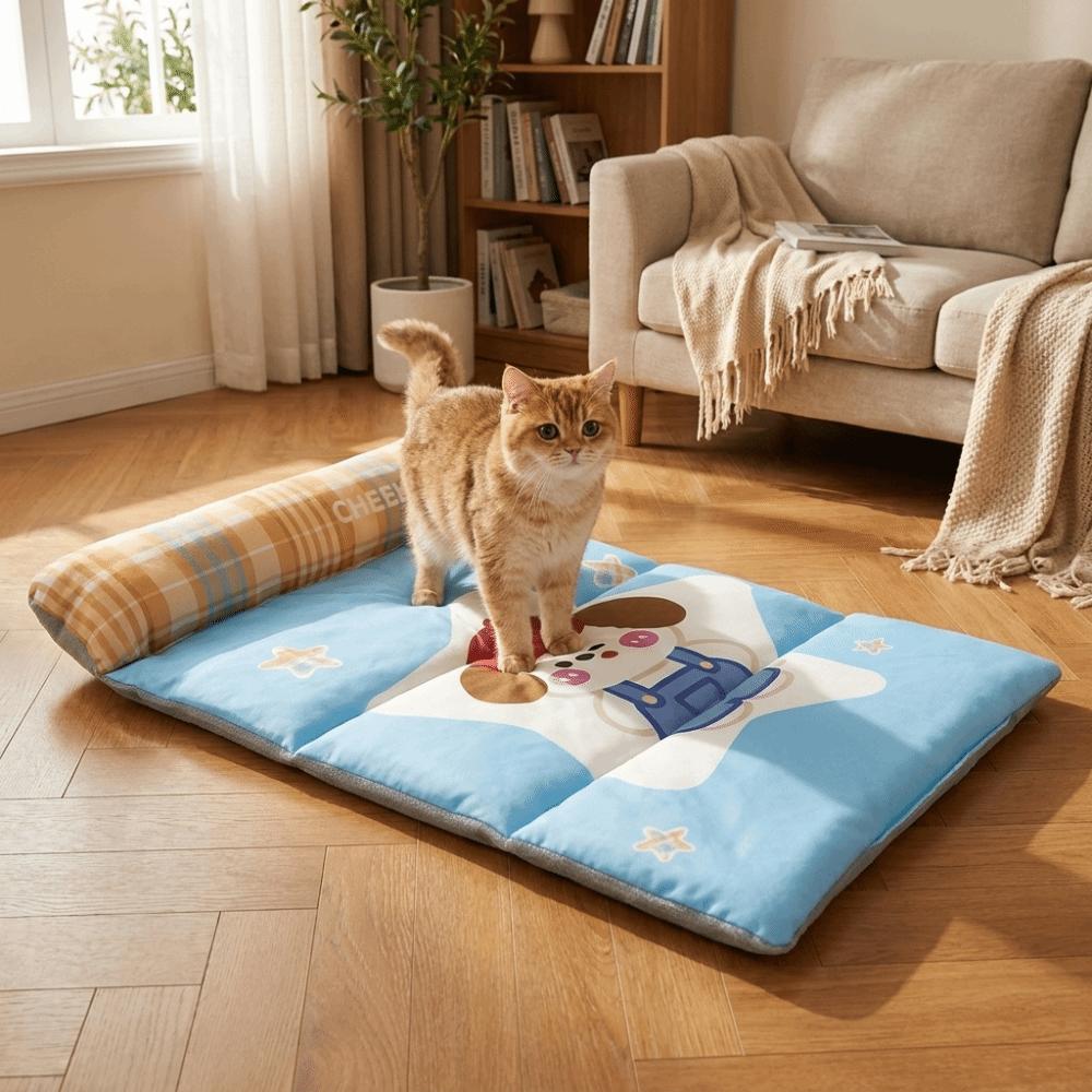 Anti-Slip Pet Sleeping Pad Breathable Dog Bed Pad Pet Ice Mat Pet Rest Cushion Kennel