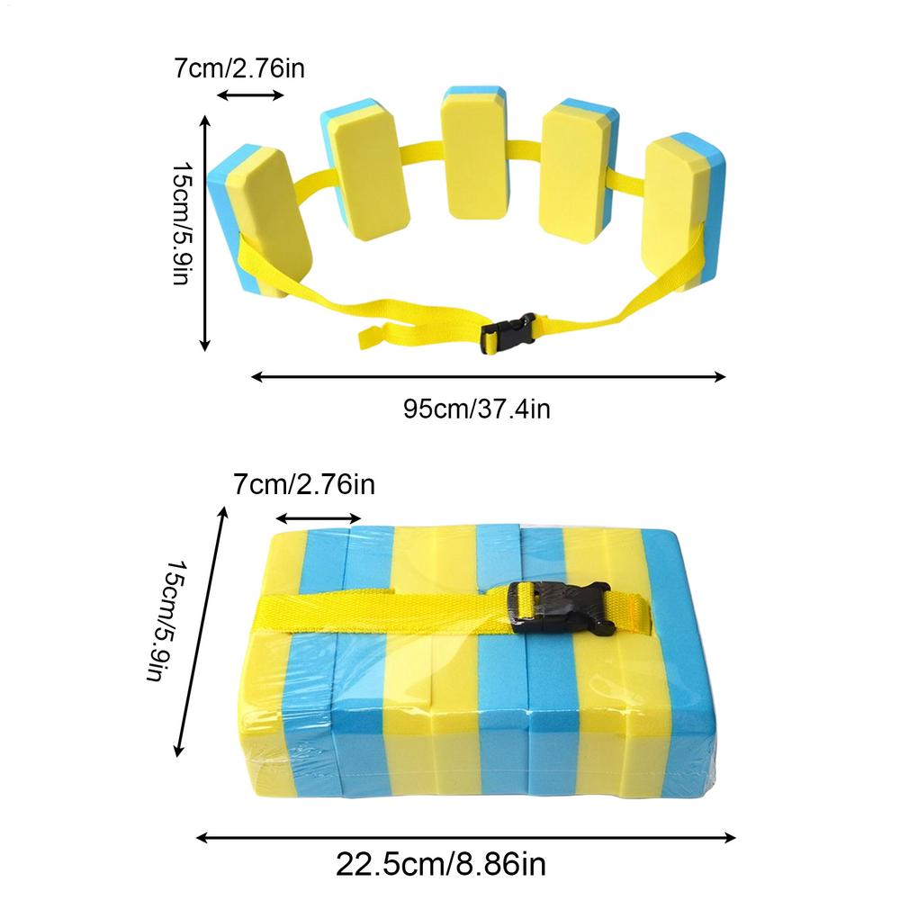 Swim Training Belt Adjustable EVA Child Swim Floatation Belt Non-Slip Water Aerobic Equipment Pool Fitness Tool For Shallow Sea