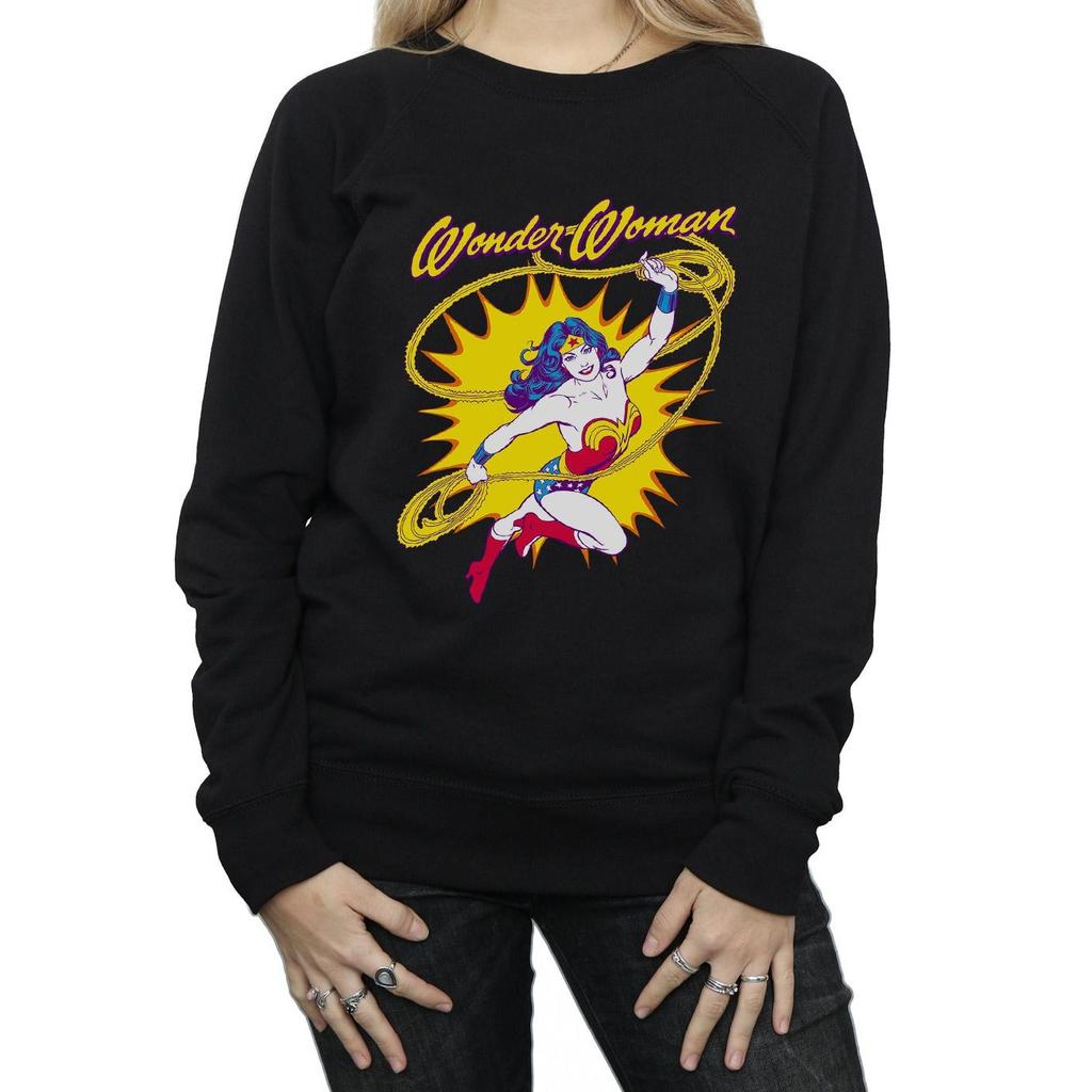DC Comics Womens/Ladies Wonder Woman Leap Sweatshirt