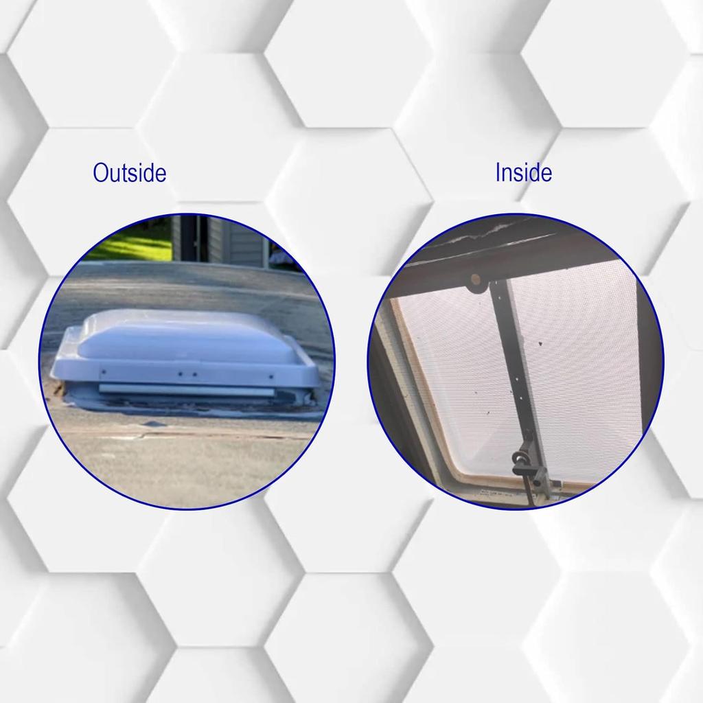 Rv Roof Vent Cover Replacement, 14" Universal White Vent Lid For Camper Trailer Motorhome, 1 Pack