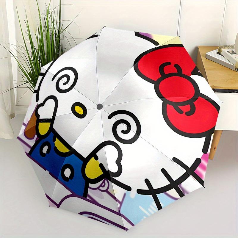 

Hello Kitty,Bow Automatic Umbrella-Foldable, Durable 8-Bone Design, Compact and Stylish, Great for Camping, Halloween, Christmas, Mother s D
