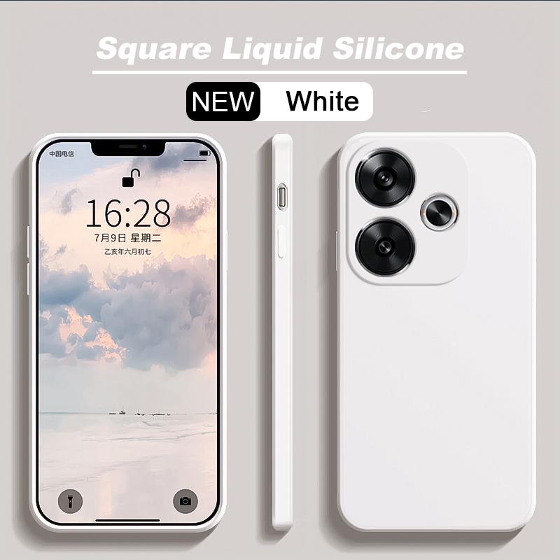 For Poco F6 Case Luxury Liquid Silicone Case For Xiaomi Poco F6 Poco F 6 PocoF6 Pro F6Pro 5G Soft Cases Shockproof Cover
