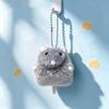 Bean Bag Fluffy Mouse Keychain Bag Charm Rat Plush Doll Soft Fabric Hamster Pendant  Kids Toy