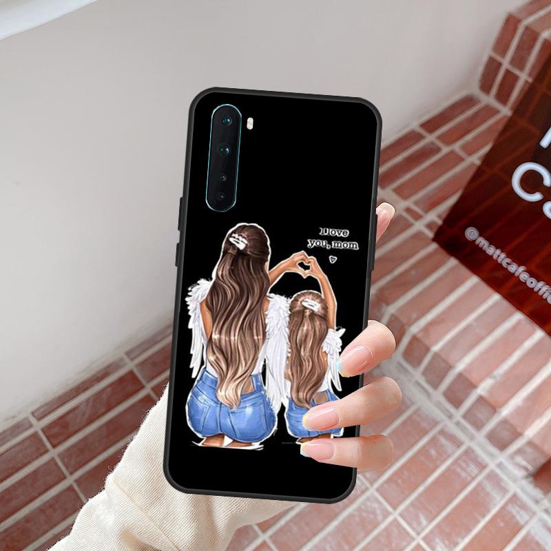 Mom and Daughter Case For OnePlus 13T 10R 10T 8T 12R 13R 15 13 12 11 10 9 Nord CE 5 2 3 4 Lite N20 N30 Cover