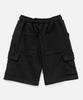 Bastic Wide Sweat Cargo Half Pants_Black