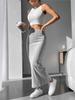 Cross2025 Fall High-Waisted Knit Skirt Pants