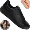 Big Star UU174031 Men's Shoes Black Classic Leather Sneakers