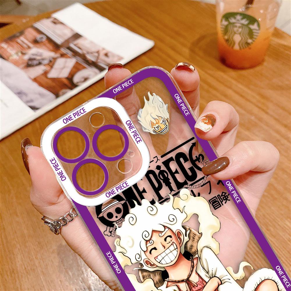 One P-Piece Luffy Nami Clear Phone Case For Samsung A02 A03 A04 A05 A05S A06 A7 A10 A12 A13 A14 A15 A16 A21S NOTE 10 20 Case
