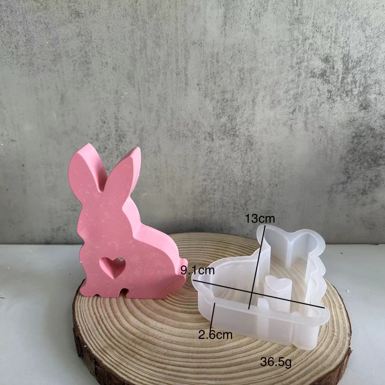 

Love Rabbit Plaster Decoration Mold Flexible Easter Decorations Rabbit Silicone Mold Multiple Shapes For Home Decor DIY Crafts