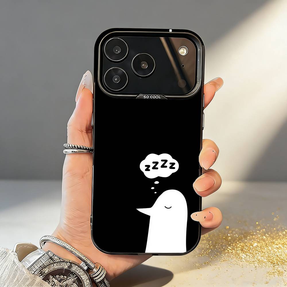 G-Goodnight O-Oyasumi P-Punpun Phone Case For iPhone17,16,15,14,13,12,11,Pro,MAX White Matte Shockproof Cover