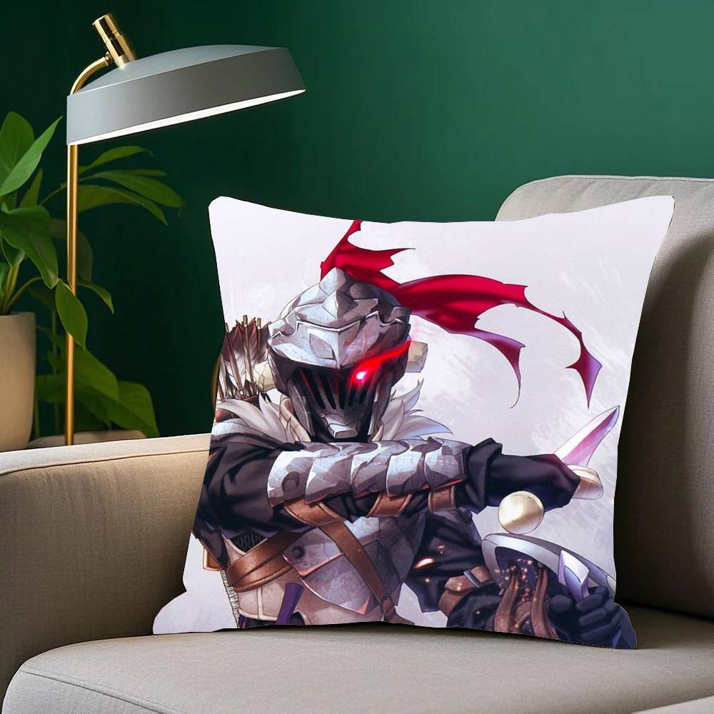 Anime G-Goblin Slayer Pillow Case Home Decor Throw For Sofa Bed Car Room Decor Gift Idea