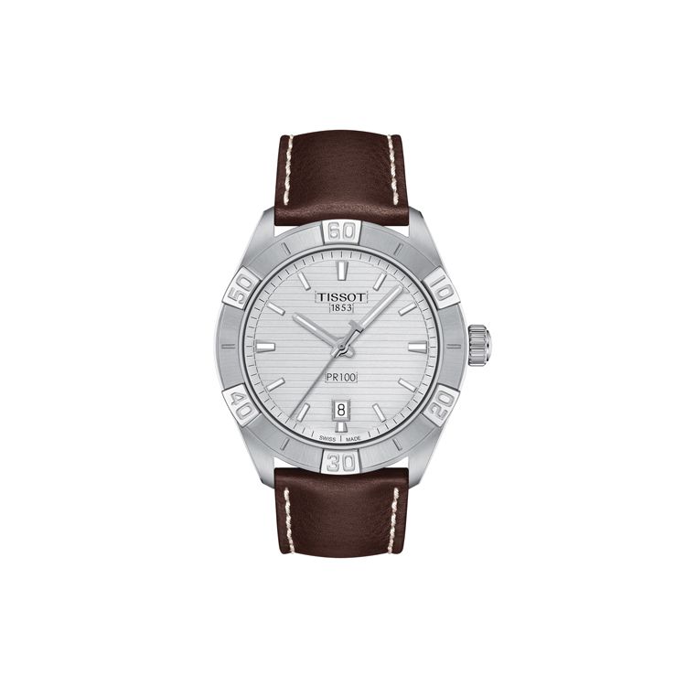 Tissot Men's White Pr100 Series Quartz Movet Luminous Calendar Minimalist Casual Watch Watches T101.610.16.031.00