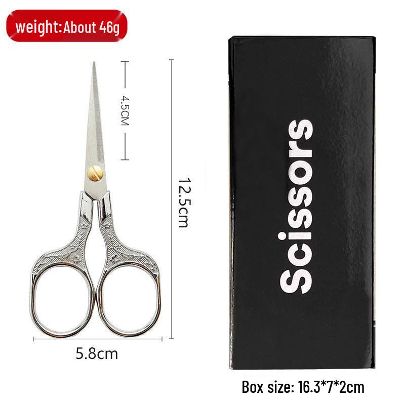 Retro Plum Blossom Embroidery Scissors – Alloy Stainless Steel for Cross Stitch and Handmade Crafts