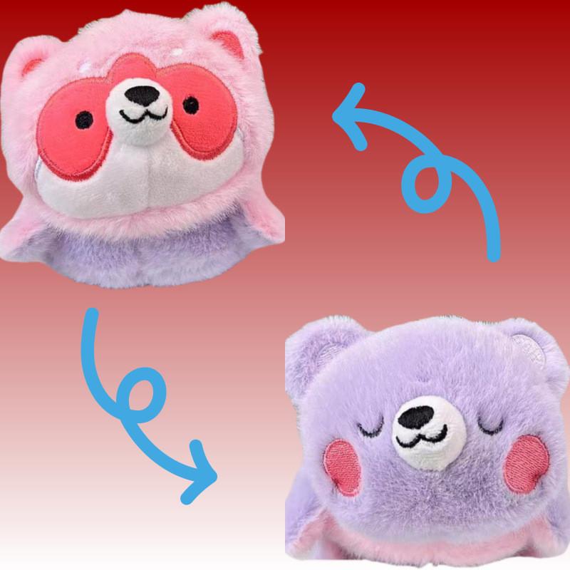 Charming Raccoon Plush Keychain Doll Ultra Soft Fabric Cute Cartoon Animal Option Gift