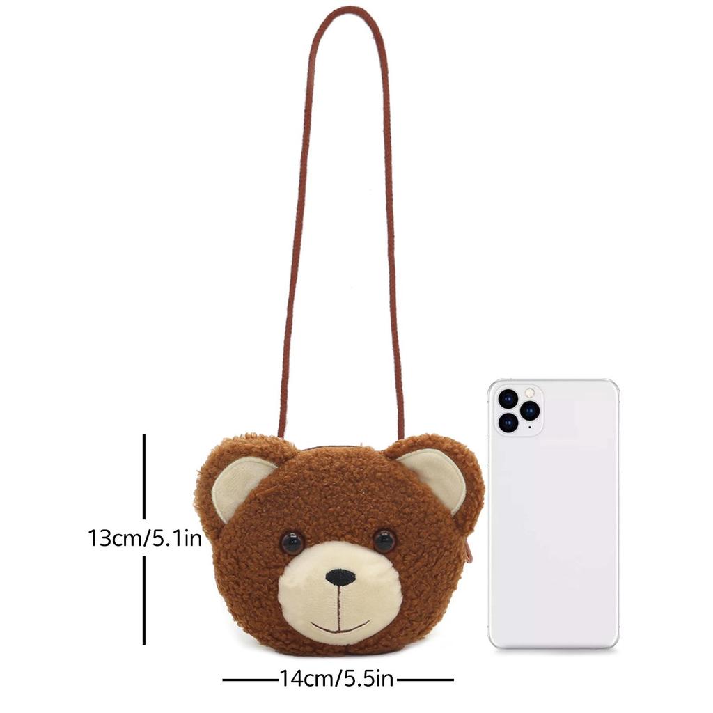 Módní dětská crossbody taška s motivem malého pandího kočky, peněženka na mince pro dívky